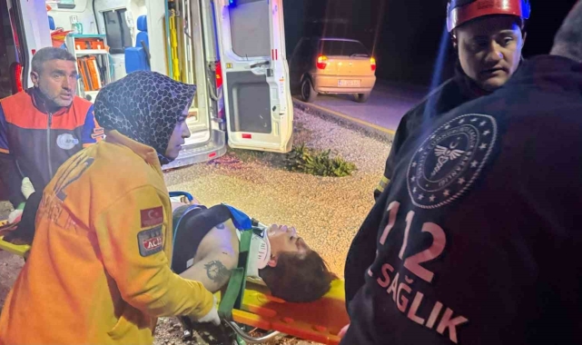 Bilecik'te şarampole devrilen araçta 1'i ağır 2 kişi yaralandı