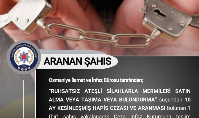 Bingöl'de aranan 7 şüpheli yakalandı