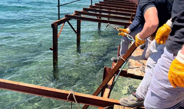Bodrum'da kaçak iskelelerle mücadele devam ediyor