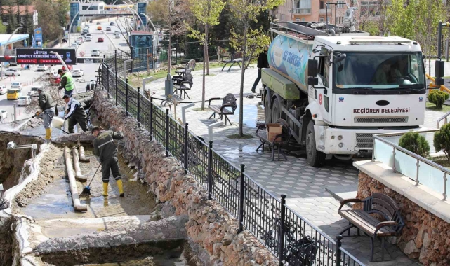 Büyük Keçiören Şelalesi'nde temizlik