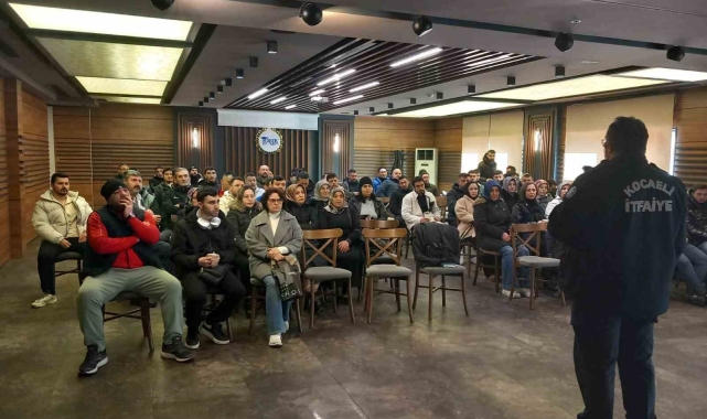 Büyükşehir İtfaiyesi'nden tesis personellerine yangın eğitimi
