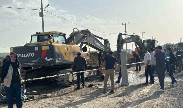 Ceylanpınar'da 4 işçi göçük altında kaldı