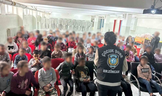 Çocuklara suçtan korunma eğitimi verildi