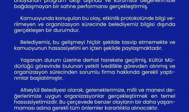 Direk danslı 23 Nisan gösterisi soruşturmalık oldu