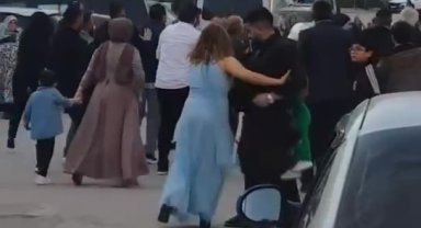 Düğün öncesi yumruklu kavga kameraya yansıdı