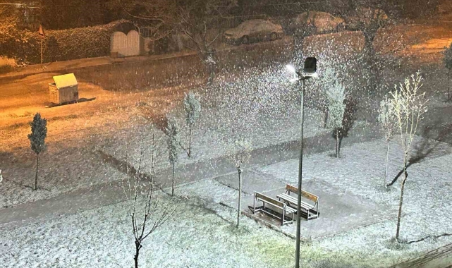 Elazığ'da nisan ayında kar sürprizi