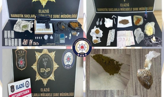 Elazığ'da uyuşturucu operasyonu: 12 tutuklama