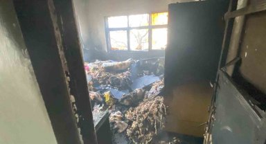 Erzincan'da müstakil evde yangın çıktı