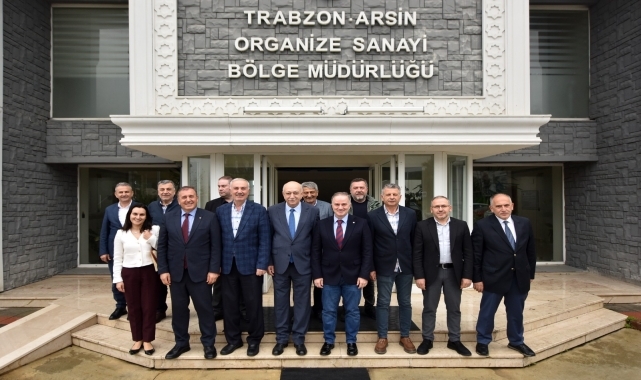 Gürcistan'ın Trabzon Başkonsolosu İashvili ve TTSO Başkanı Çelebi'den Arsin OSB'deki firmalara ziyaret