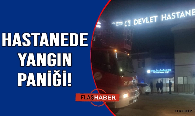 Hastanede çıkan yangın paniğe neden oldu