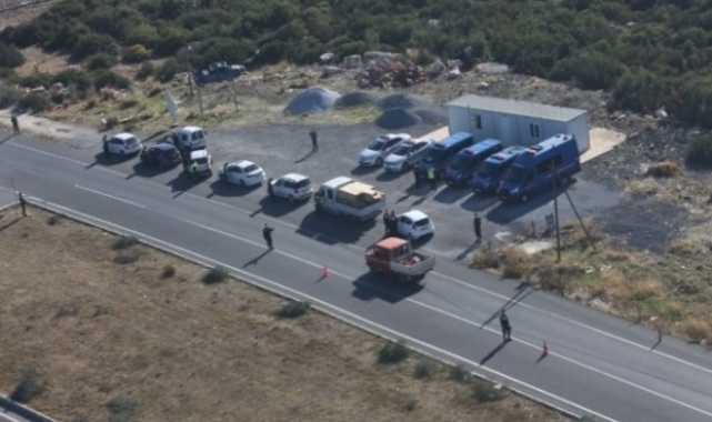 Jandarma havadan trafik denetimi gerçekleştirdi