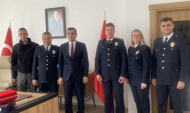 Kaymakam Böçkün emniyet personelini makamında ağırladı