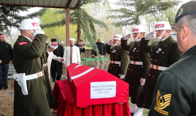 Kıbrıs gazisi Mazlum Göçmez, Tokat'ta son yolculuğuna uğurlandı