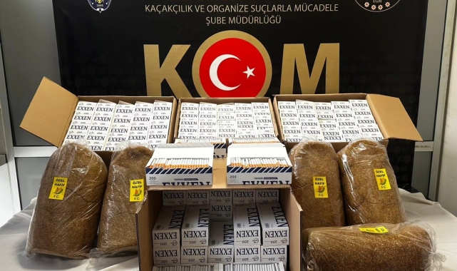 Kütahya'da Kaçak tütün operasyonu, 40 bin adet doldurulmuş makaron ele geçirildi