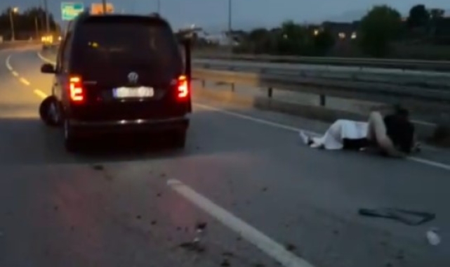 Manavgat'ta araç refüjü aşıp karşı şeride geçti: 1 yaralı