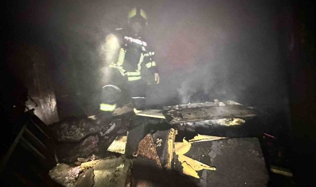 Mersin'de ev yangını