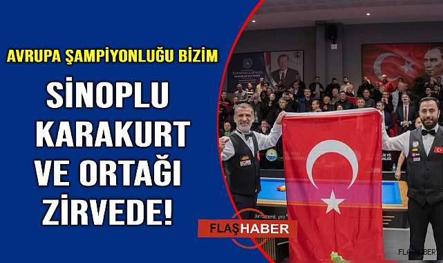 Milli bilardocular Avrupa şampiyonu