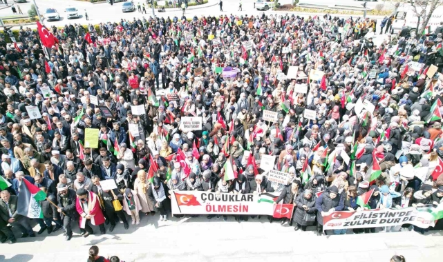 Nevşehir Gazze için yürüdü
