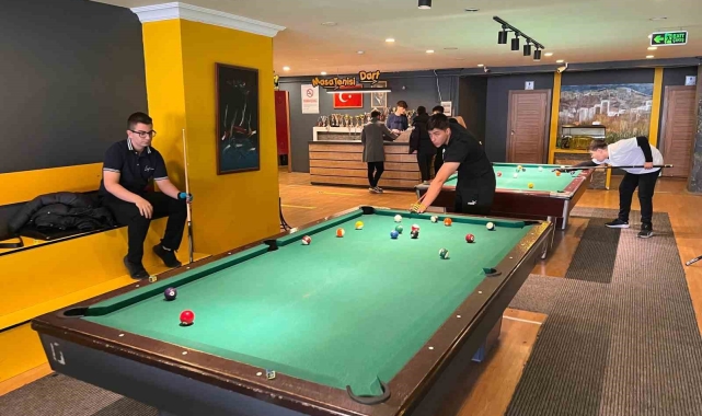 Niğde'de bilardo heyecanı yaşandı