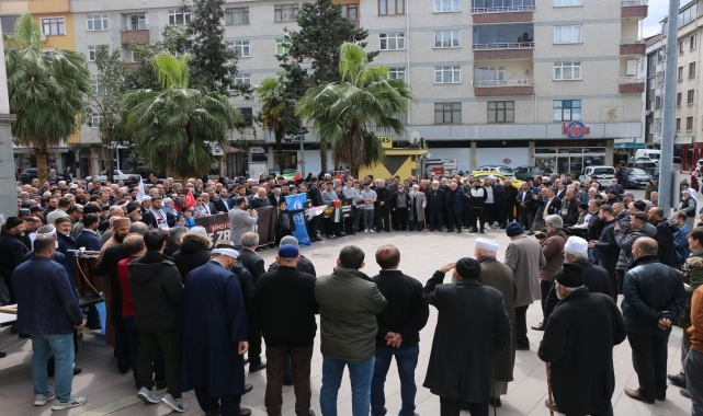 Of'ta İsrail'in Gazze'ye yönelik saldırıları protesto edildi