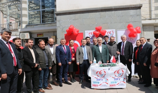 Of'ta kalp sağlığına dikkat çekmek için stant açıldı