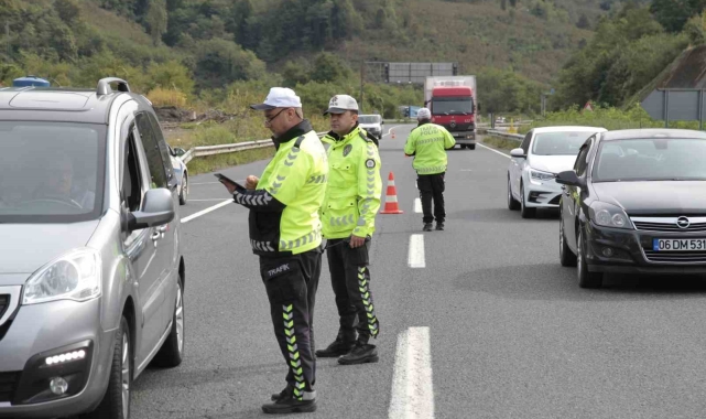 Ordu'da 2 haftada 43 binden fazla araç ve sürücü denetlendi