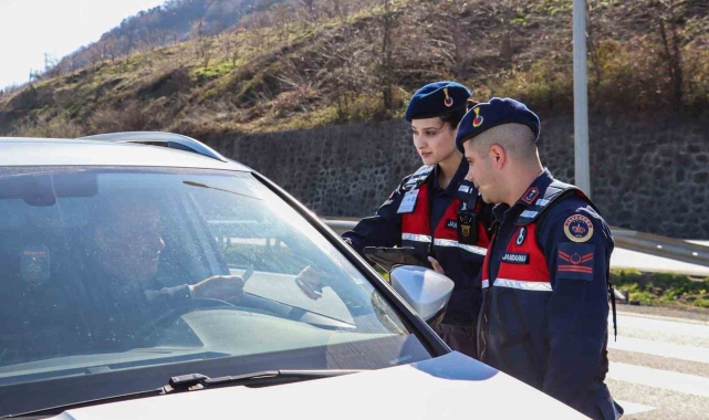 Ordu'da jandarma 1 haftada 43 bin kişiyi sorguladı