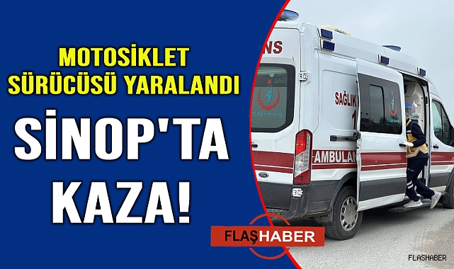 Otomobil ile motosiklet çarpıştı: 1 yaralı