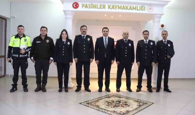 Pasinler Emniyeti'nden Kaymakam Temel'e ziyaret
