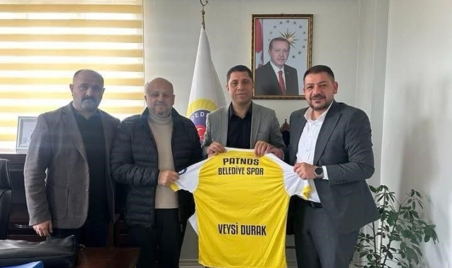 Patnos Belediye Spor Yönetimi, Dedeli Belediye Başkanı Durak'ı makamında ziyaret etti