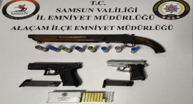 Samsun'da ruhsatsız silah operasyonunda 1 kişi yakalandı