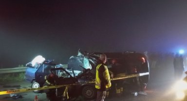 Samsun'daki trafik kazasında ölen aynı aileden 3 kişi Ordu'da toprağa verildi