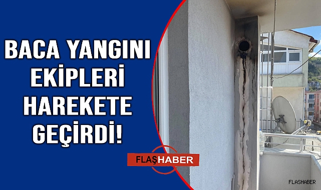 Sinop'ta baca yangını panik yarattı