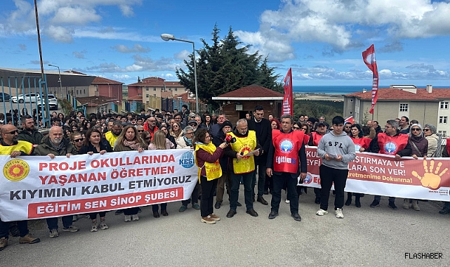 Sinop'ta sendikalardan proje okullardaki atamalara tepki
