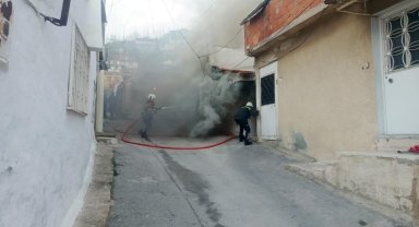 Söke'de elektrikli şofbenden çıkan yangın korkuttu