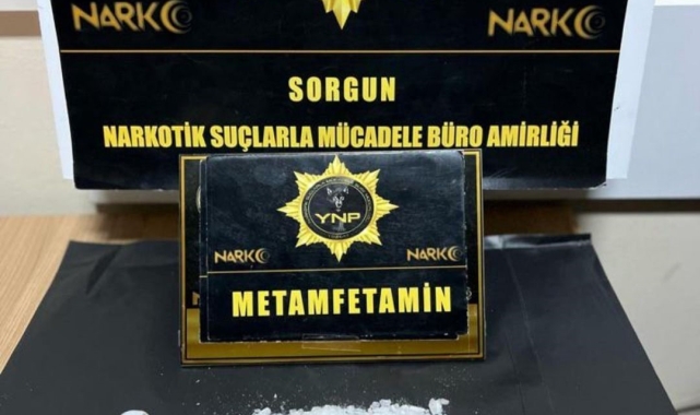 Sorgun'da metamfetamin ele geçirildi