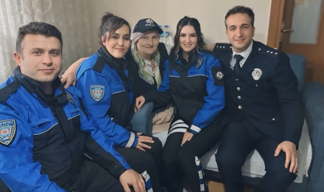 Suzan teyzeye emniyetten doğum günü sürprizi