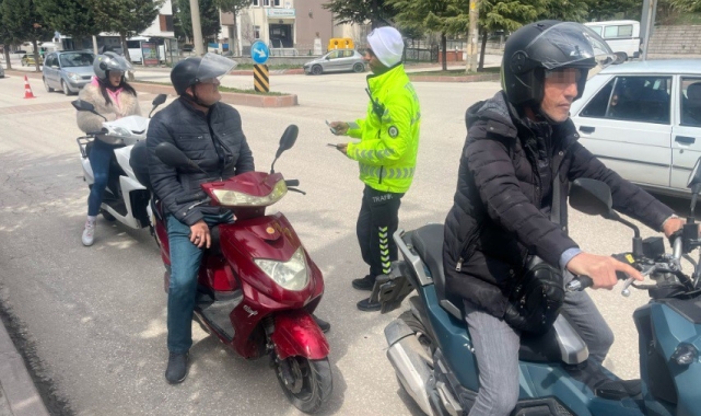 Tavşanlı'da motosiklet denetimleri sıklaştı