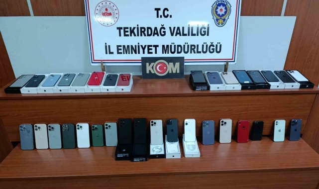 Tekirdağ'da kayıt dışı cep telefonu operasyonu: 3 kişi hakkında işlem başlatıldı