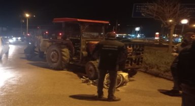 Tokat'ta traktör ile motosikletin çarpıştığı kazada 2 kişi yaralandı