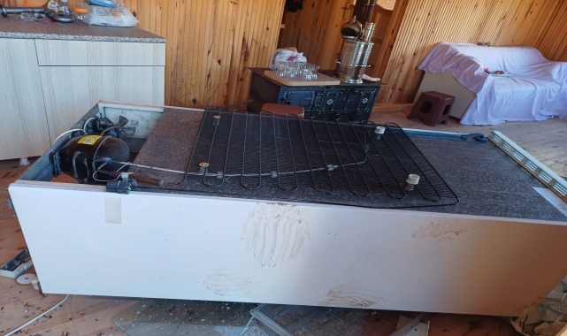 Trabzon'da ayılar 7 yayla evine zarar verdi