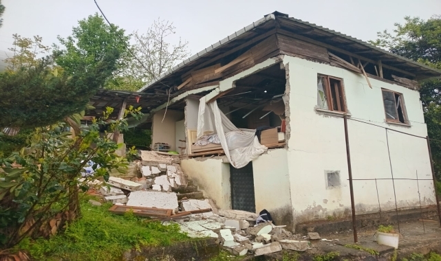Trabzon'da mutfak tüpünün patlaması sonucu bir kişi yaralandı