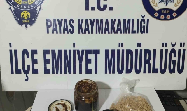 Uyuşturucu hapı macun içerisinde kavanozda sakladı