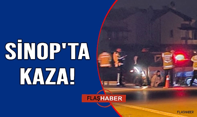 Sinop'ta motosiklet kazası: 1 yaralı