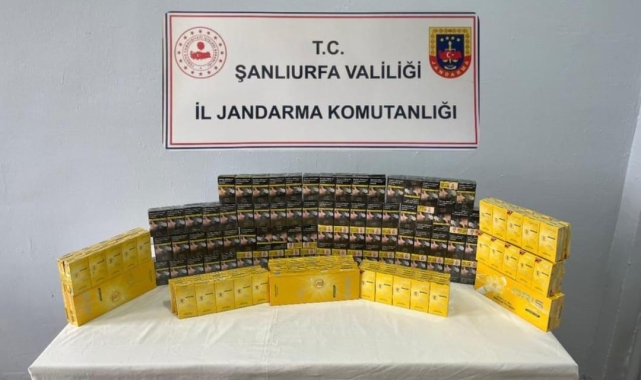 Viranşehir'de 2 bin 816 paket gümrük kaçağı sigara ele geçirildi