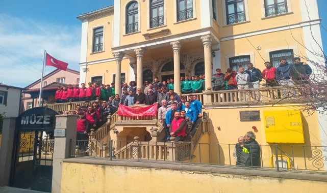 Yurt Lig sporcularından Bafra Arkeoloji Müzesi'ne ziyaret