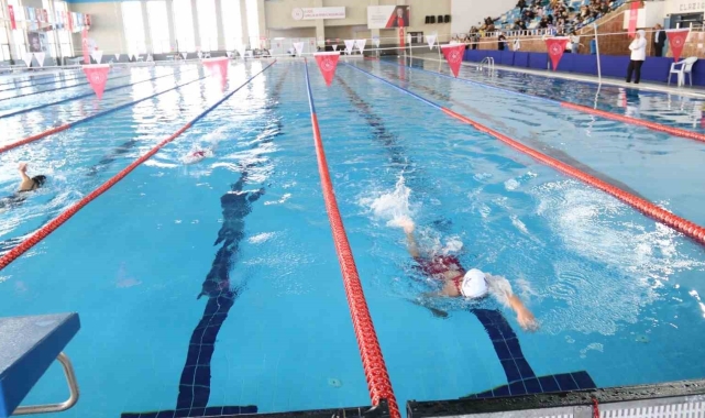 Yüzücüler Elazığ'da yarıştı
