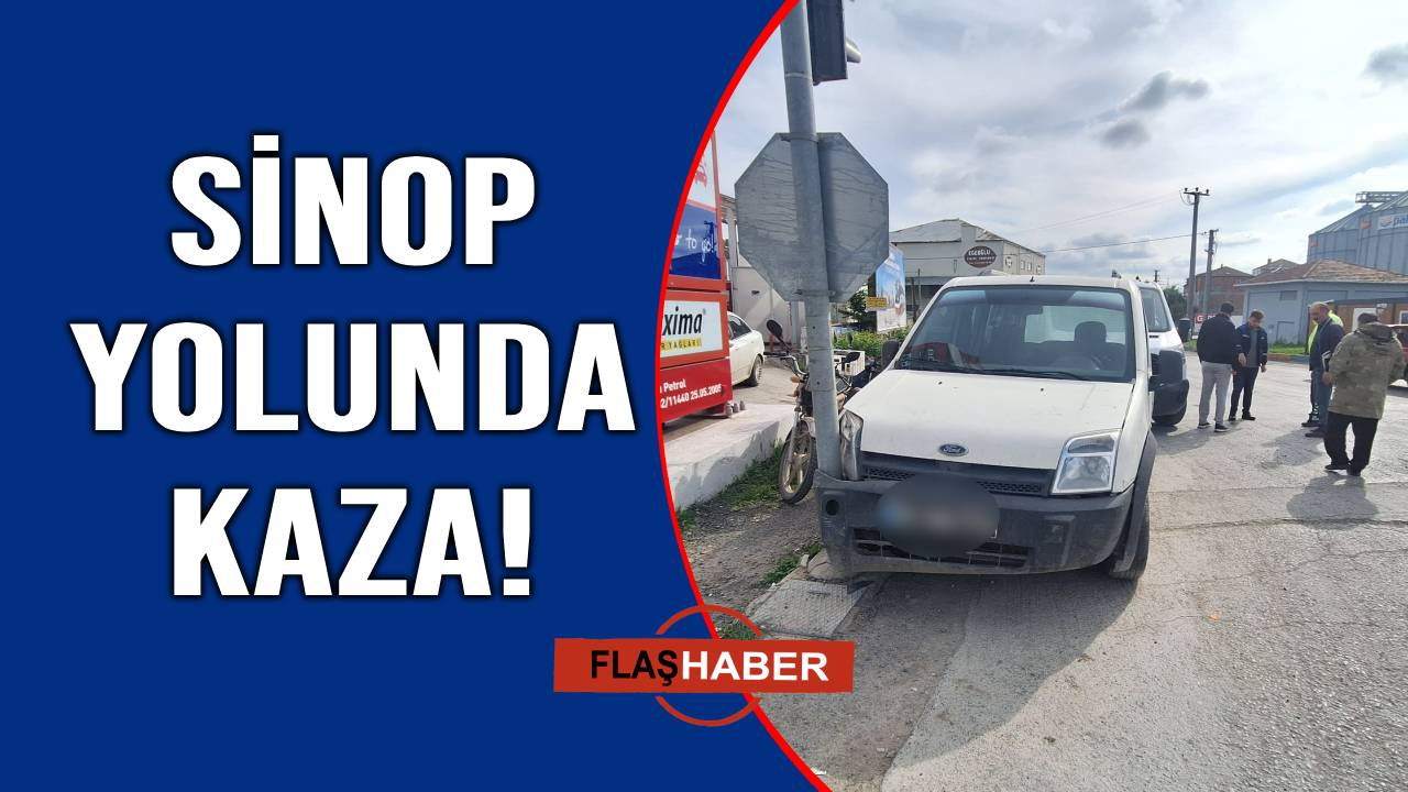 Otomobille çarpışan motosiklet sürücüsü hastaneye kaldırıldı