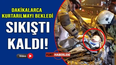 Yavaşlayan kamyona arkadan çarptı! Şimdi yaşam savaşı veriyor