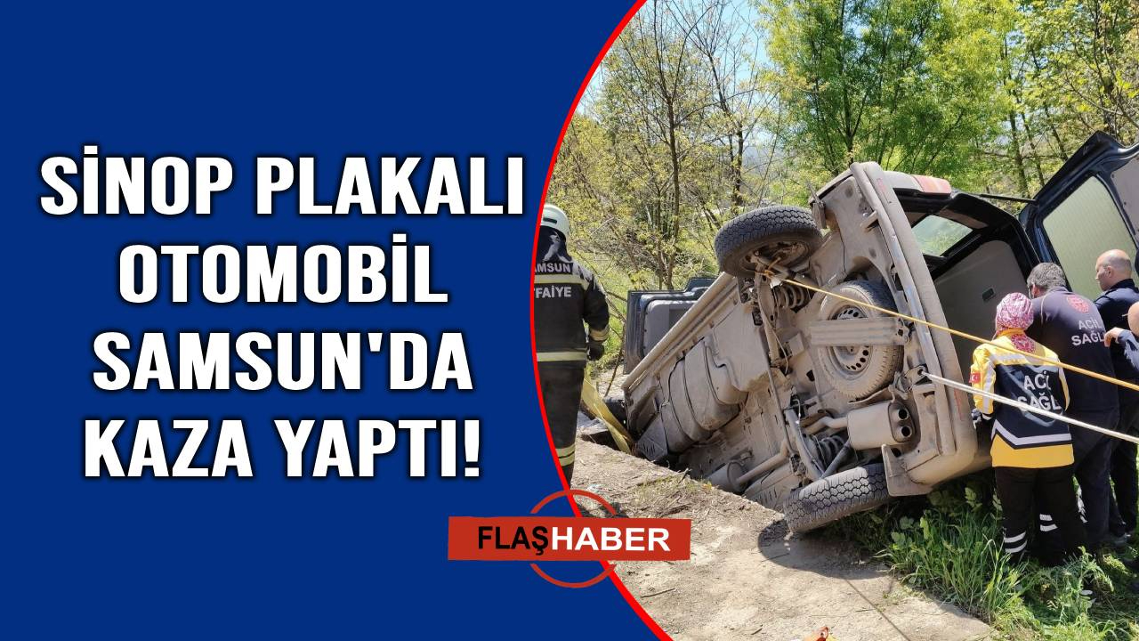 Kontrolden çıkan araç şarampole devrildi